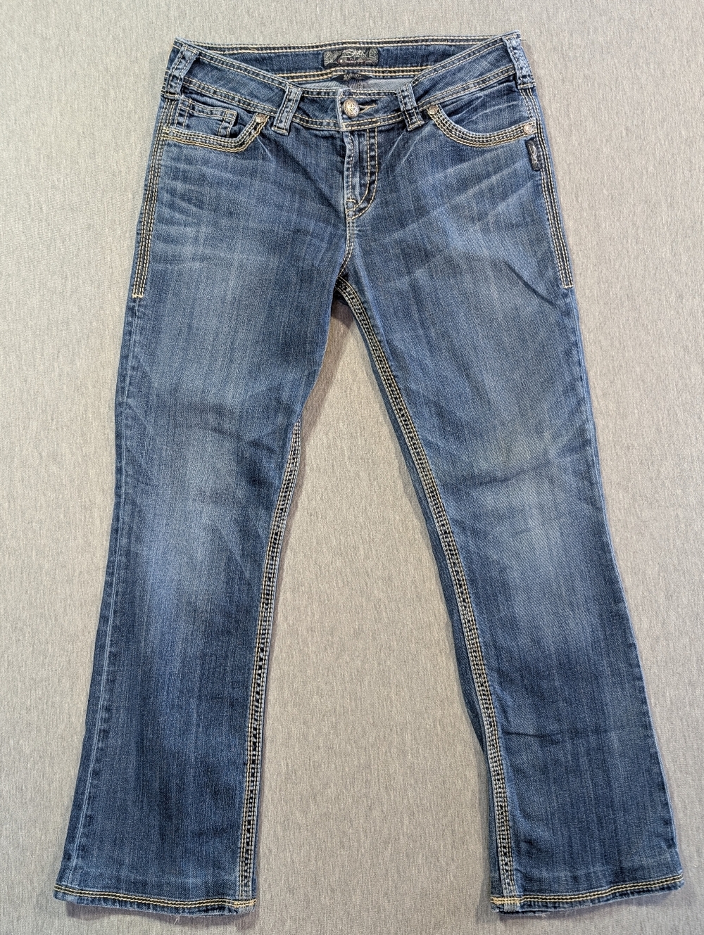 Silver Jeans Suki 17" Surplus Women's 31 X 33 Blue Bootcut